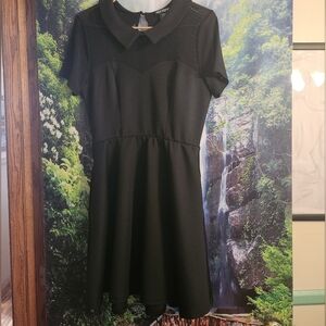 Hot topic little black dress babydoll neck Wednesday Adams in medium